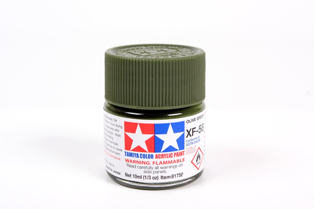 Tamiya Color Acrylic Paint Mini XF-58 Olive Green