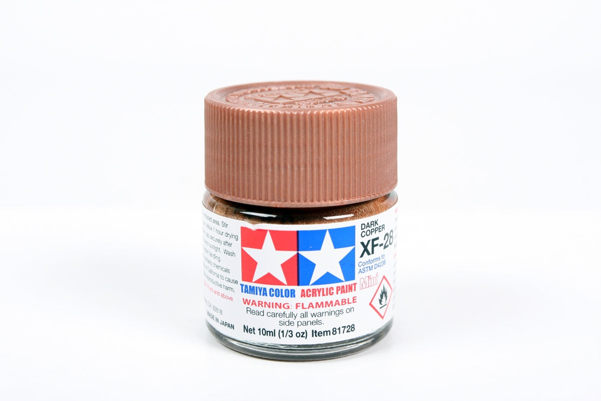 Tamiya Color Acrylic Paint Mini XF-28 Dark Copper