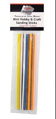 Alpha Abrasives 0101 - Mini Hobby and Craft Sanding Sticks