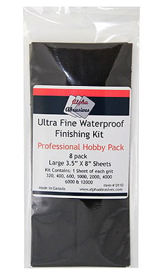 Alpha Abrasives 0110 - Ultra Fine Waterproof Finishing Kit