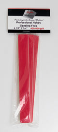 Alpha Abrasives 0316  3/4inch Extra Fine Files in Yellow 400 Red 600 grit