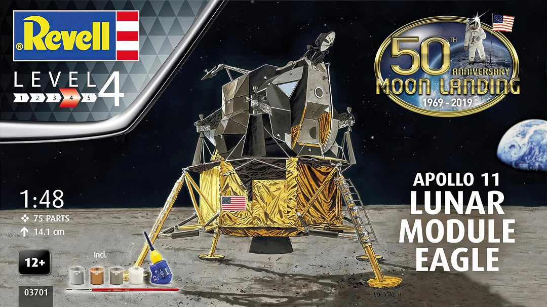 1/48 Apollo 11 Lunar Module "Eagle" 50th Anniversary Moon Landing (03701)