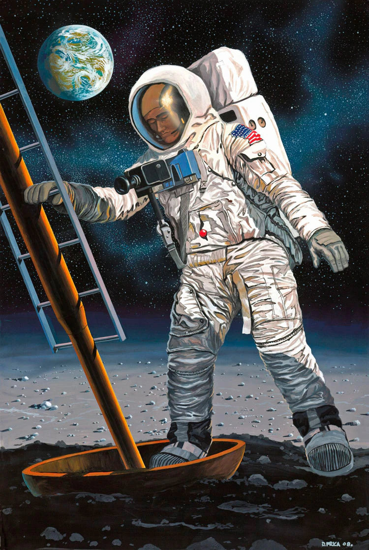 1/8  Apollo 11 Astronaut on the Moon 50th Anniversary Moon Landing (03702)