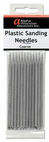 Alpha Abrasives 0401 - Plastic Sanding Needles - Coarse 150 Grit pkg(8)