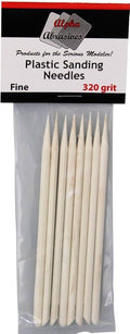 Alpha Abrasives 0403 - Plastic Sanding Needles - Fine 320 Grit pkg(8)