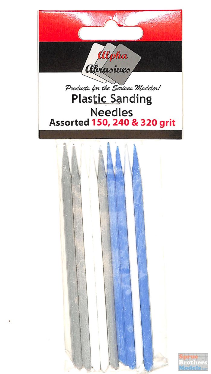Alpha Abrasives 0404 - Plastic Sanding Needle - Assorted 9 Pack