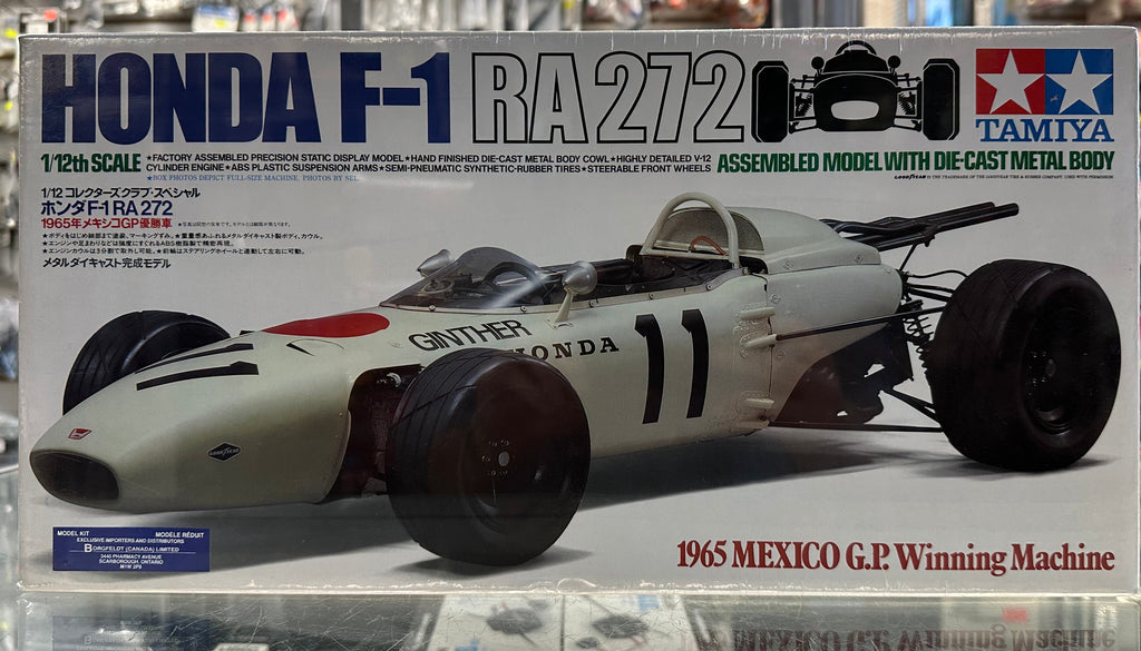 Honda F-1 RA272 1/12 Scale Assembled Model with Die-cast Metal Body (23201)