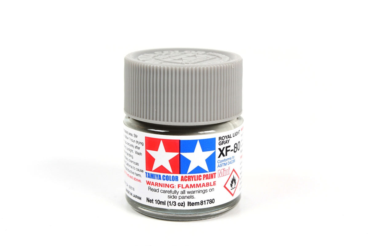 Tamiya Color Acrylic Paint Mini XF-80 Royal Light  Gray