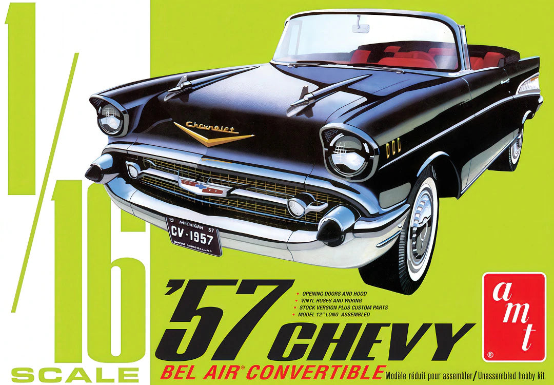 1/16  '57 Chevy Bel Air Convertible (AMT1159)