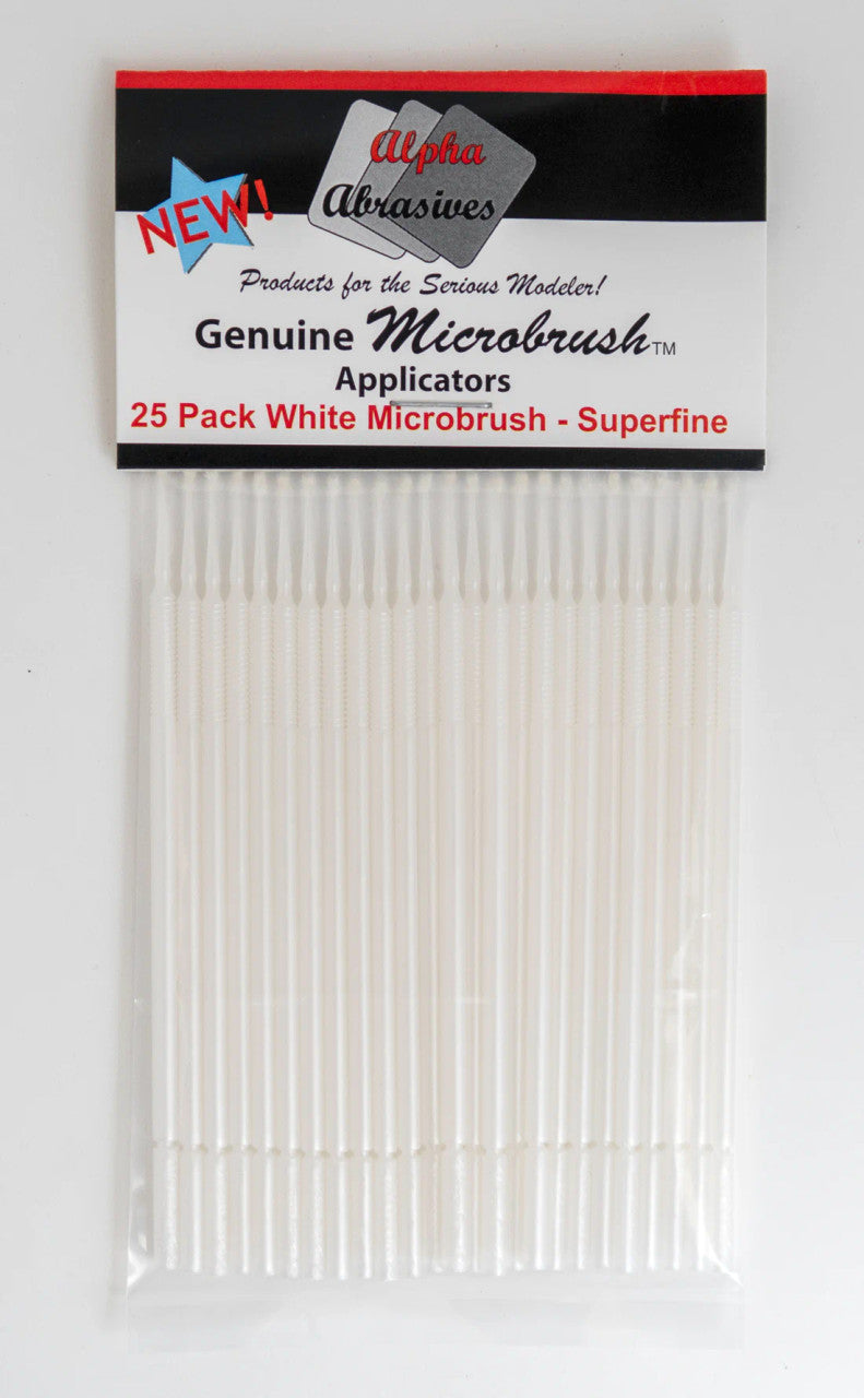 Alpha Abrasives  1303 25 pack White Micro Brush Superfine