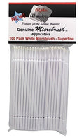 Alpha Abrasives 1353 Microbrushes SuperFine White 100 PCS