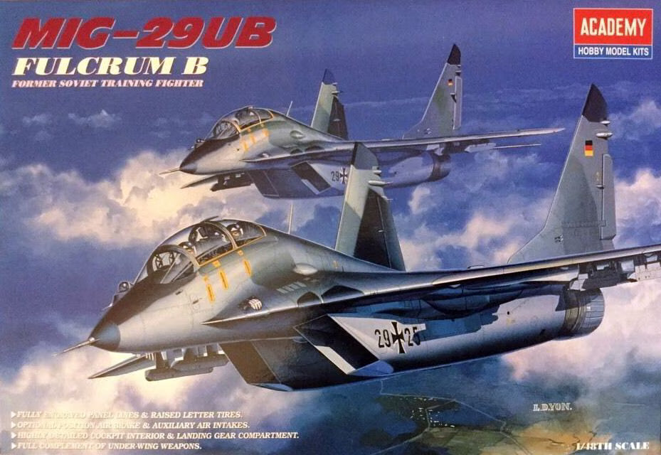 Academy 1/48 MiG-29UB Fulcrum B Former Soviet Training Fighter (2119)