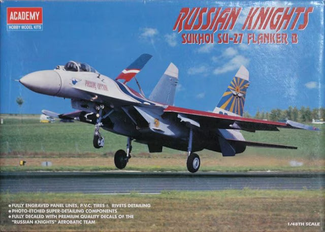 Academy 1/48 Su-27 Flanker B Russian Knights （2167））