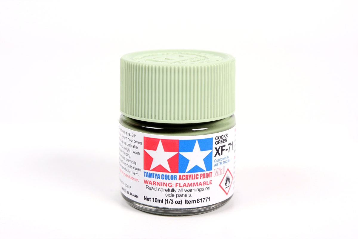Tamiya Color Acrylic Paint Mini XF-71 Cockpit Green (IJN)