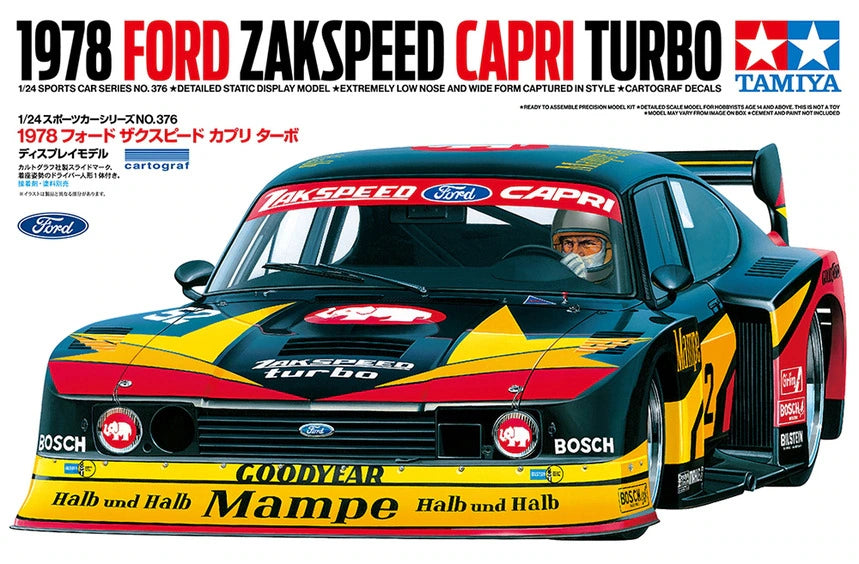 Tamiya 1/24  1978 Ford Zakspeed Capri Turbo - 24376