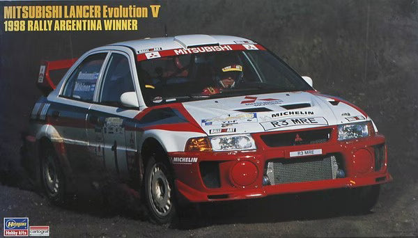 1/24 Mitsubishi Lancer Evolution V 1998 Rally Argentinia Winner (25023)