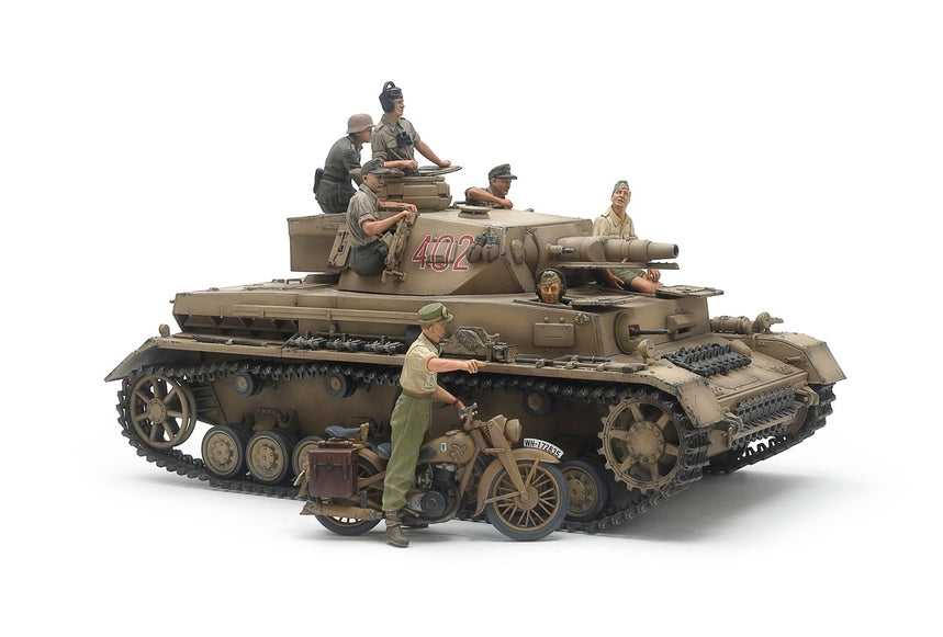 Item# 25208 German Panzer Iv Ausf.F Motorcycle Set North Africa
