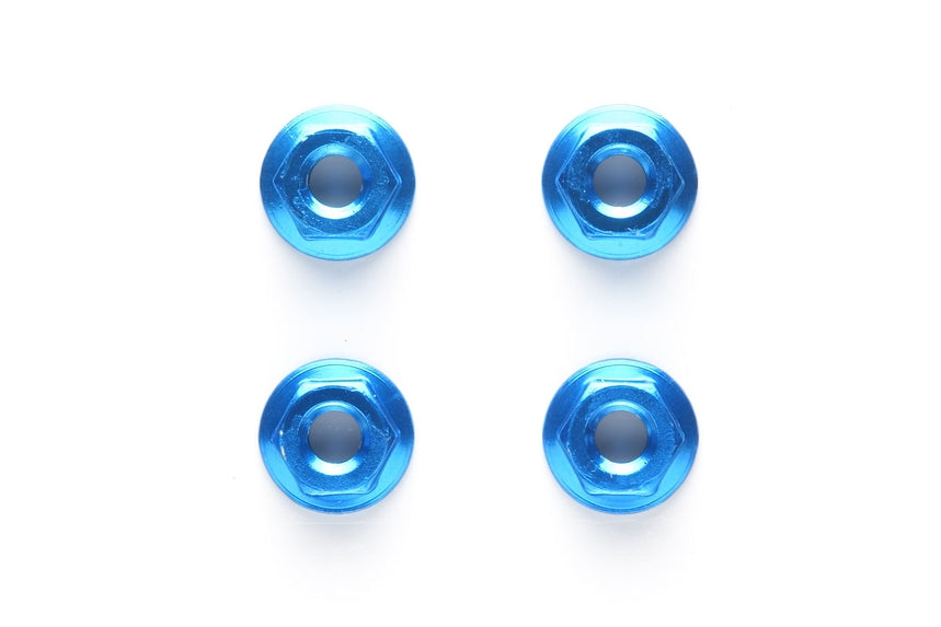 Item# 42143 Rc 4Mm Alum Serrated Wheel Nut 4Pcs Blue
