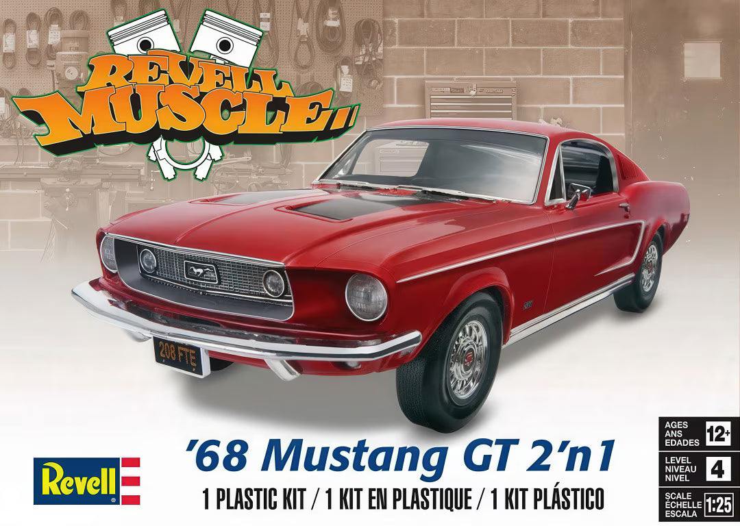 1/25 '68 Mustang GT 2 'n 1 (85-4215)
