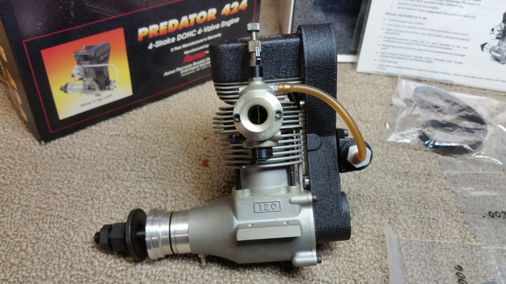 Abitar Predator 424 4 Stroke DOHC 4 Valve Model P-120 RC NIB Engine