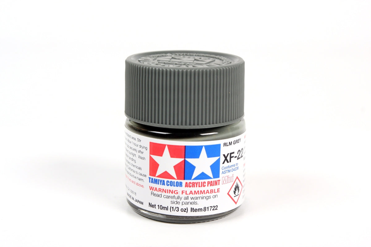 Tamiya Color Acrylic Paint Mini XF-22 RLM Grey