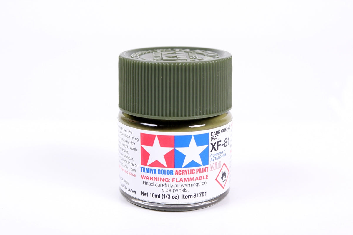 Tamiya Color Acrylic Paint Mini XF-81 Dark Green 2 RAF