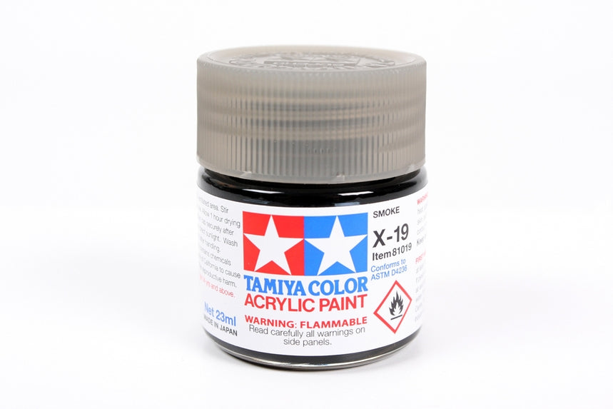 Tamiya Color Acrylic Paint Mini X-19 Smoke