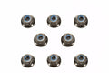Hop-Up Options No.54642 4mm FLANGE LOCK NUT (BLACK, 8PCS.)