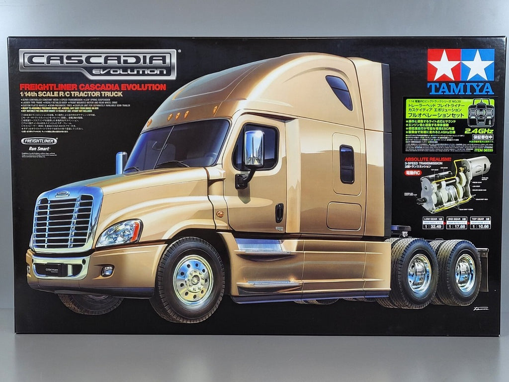 Tamiya Freightliner Cascadia Evo. 1/14 R/C Tractor Truck Discontinued (56340）