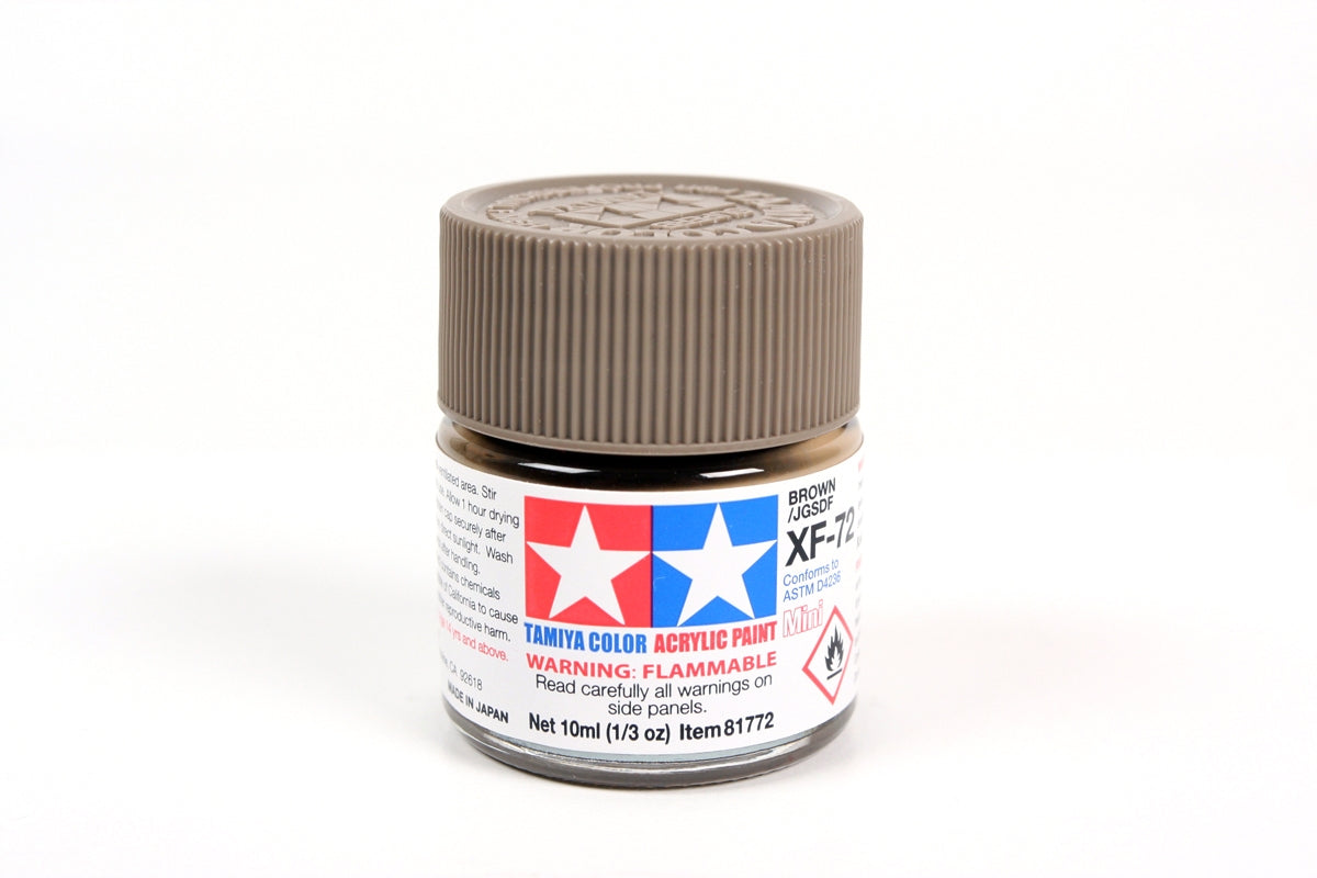 Tamiya Color Acrylic Paint Mini XF-72 Brown (JGSDF)