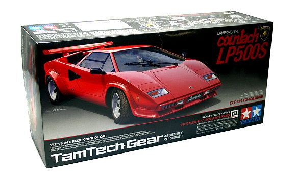 TAMIYA 57105 EP RC Car 1/12 LAMBORGHINI Countach LP500S TamTech Gear GT01 (57105)