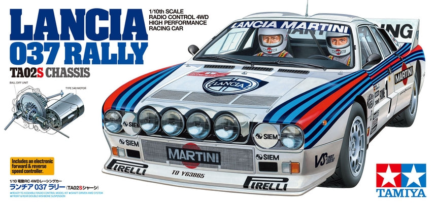 Lancia 037 Rally 1/10 Scale R/C 4WD High Performance Racing Car (TA-02S Chassis)