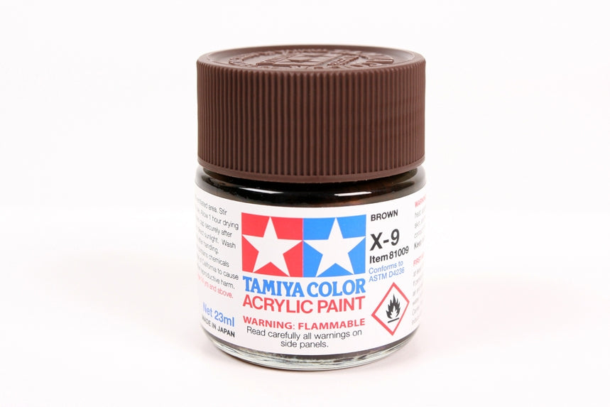 Tamiya Color Acrylic Paint Mini X-9 Brown