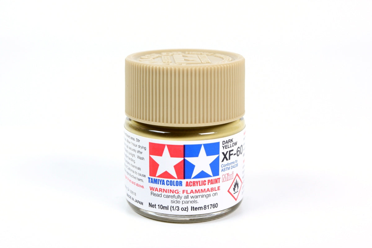 Tamiya Color Acrylic Paint Mini XF-60 Dark Yellow