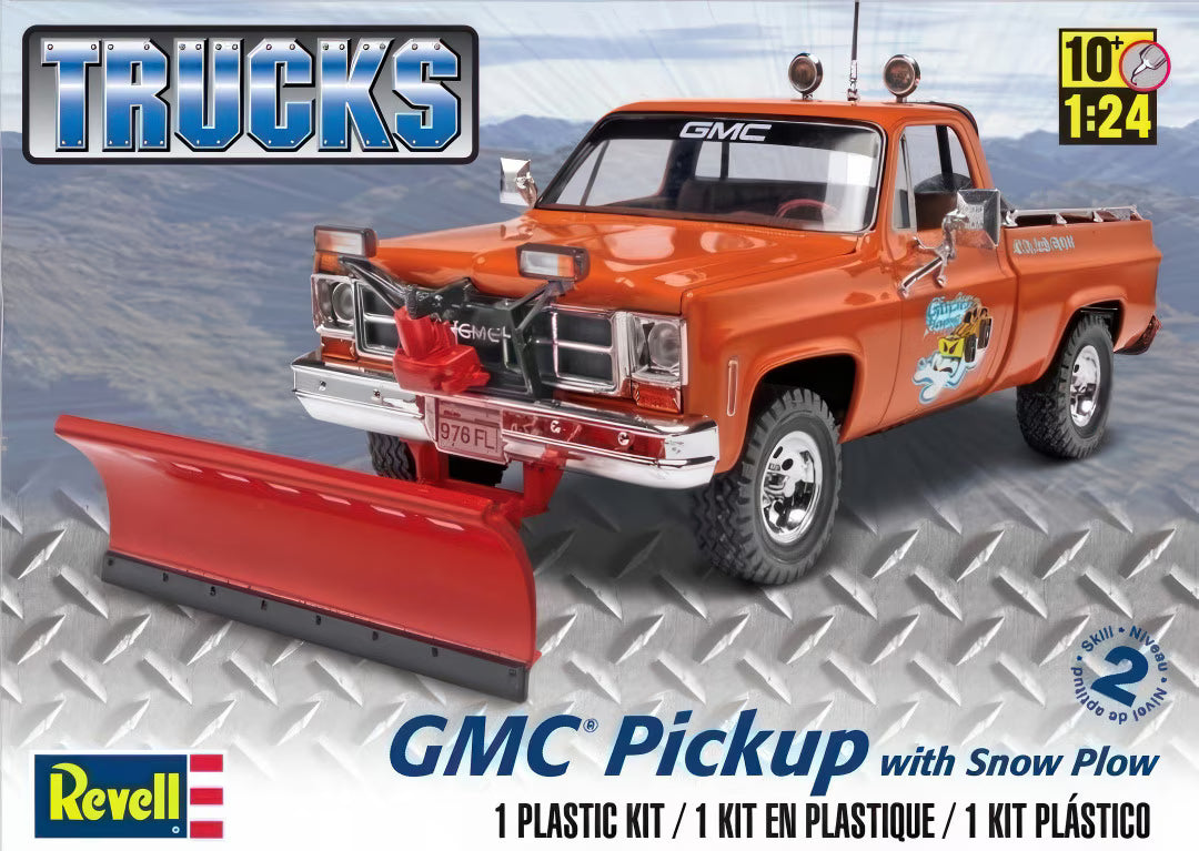 1/24 GMC Pickup with Snow Plow Trucks (85-7222)