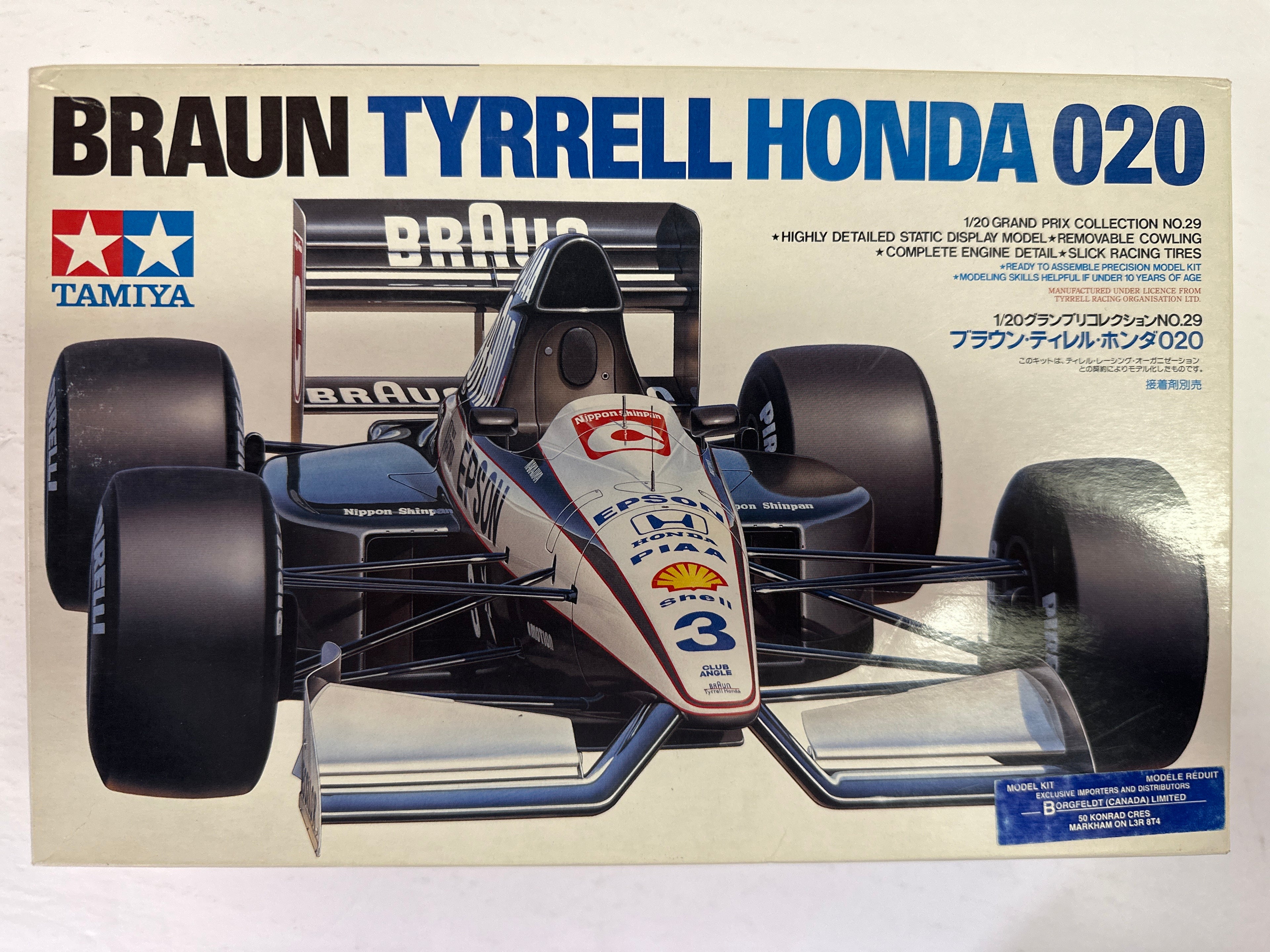 Braun Tyrell Honda 020 1/20 Grand Prix Collection No.29