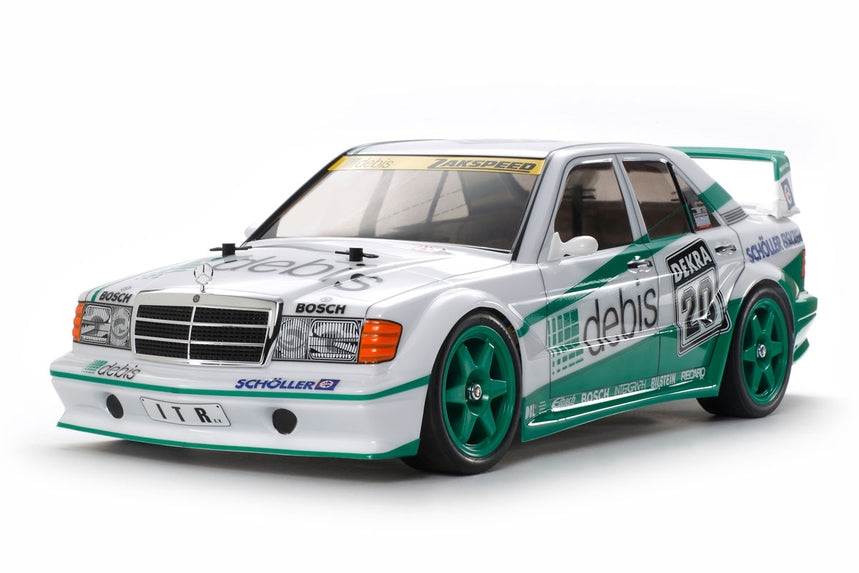 Mercedes-Benz 190E 2.5-16 EVO.II Team Zakspeed "Debis" 1/10 Scale High Performance R/C Car (TT-01 Type-E Chasis)