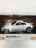 AUTOart  1/18  Nissan 350Z Left Hand Drive Diamond Silver #77311