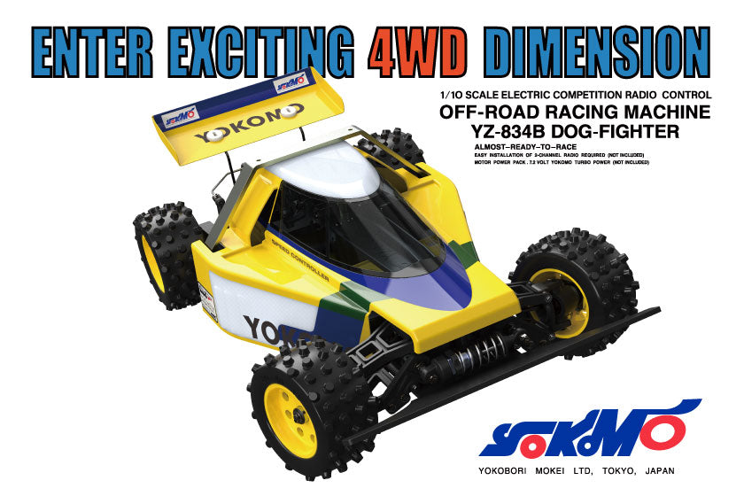 Yokomo – 1/10 RC Off-Road Chassis Kit Dog Fighter  (YZ-834B)