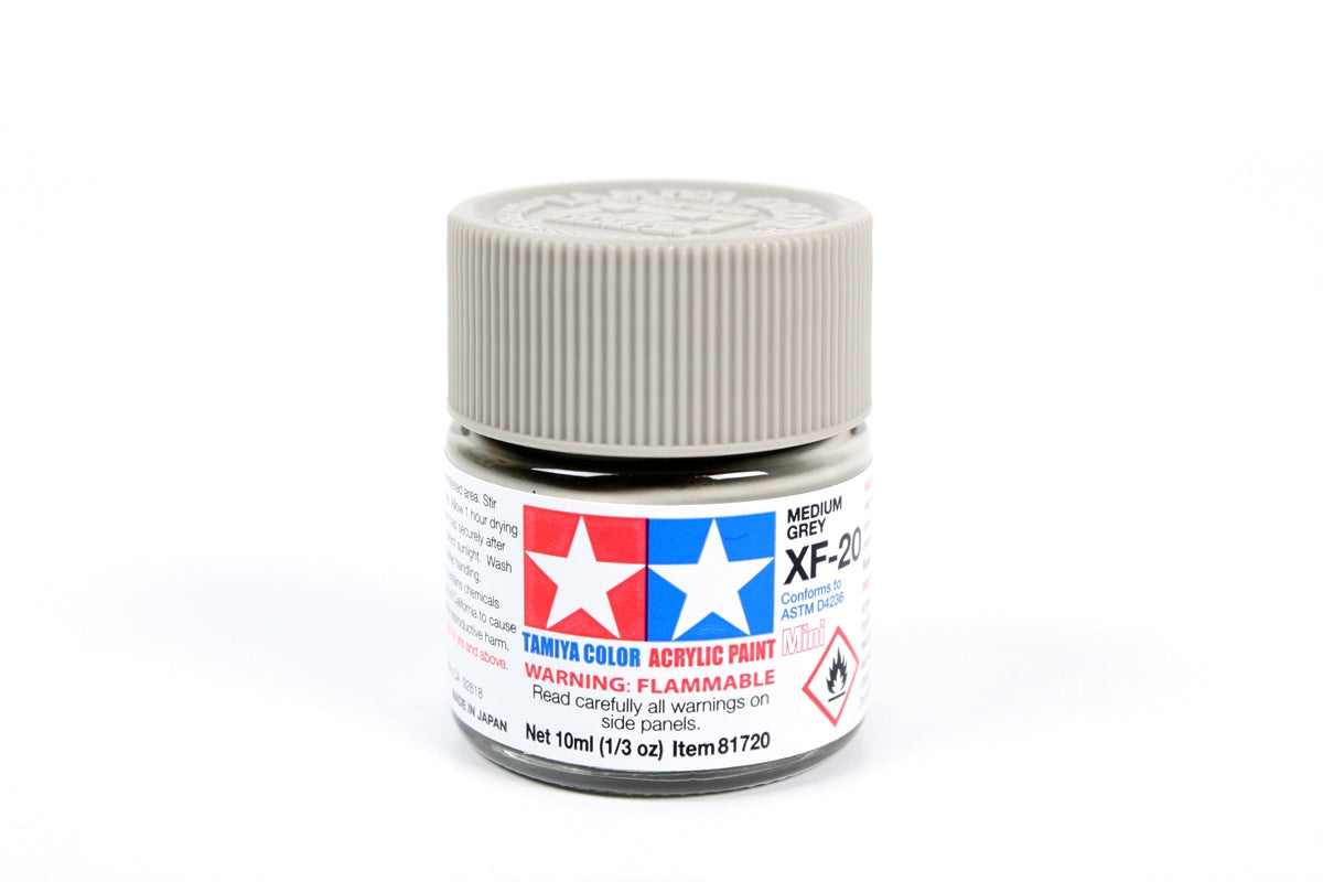 Tamiya Color Acrylic Paint Mini XF-20 Medium Grey