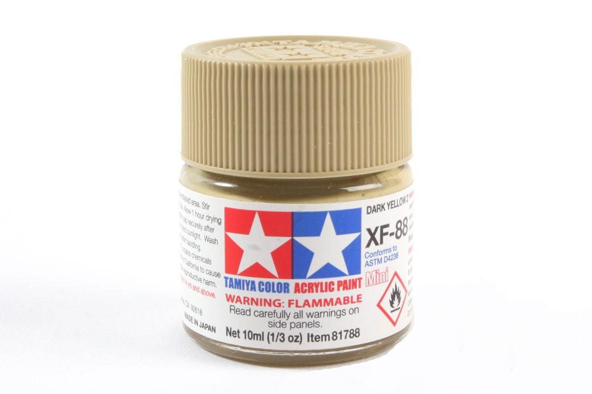 Tamiya Color Acrylic Paint Mini XF-88 Dark Yellow 2