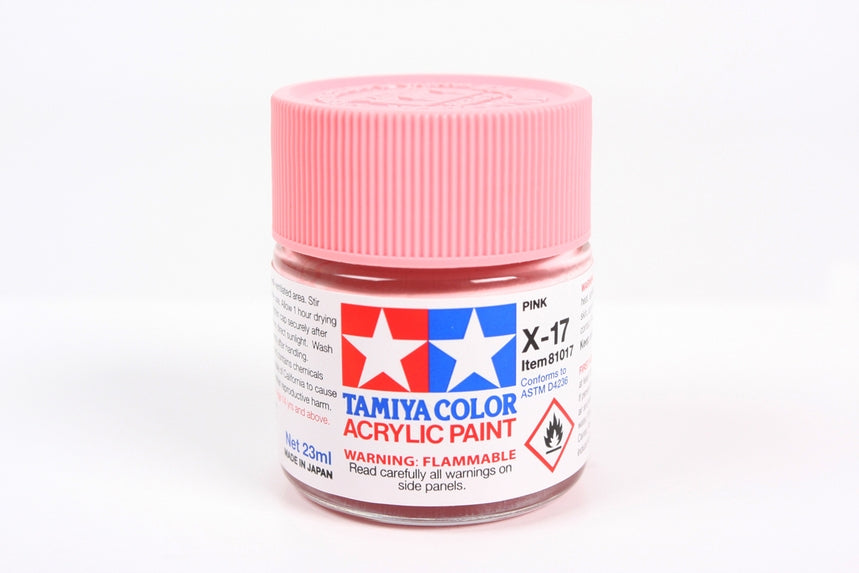 Tamiya Color Acrylic Paint Mini X-17 Pink