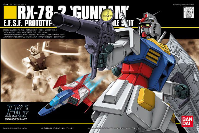 HGUC RX-78-2 Gundam E.F.S.F. Prototype Close-Combat Mobile Suit (0102407)