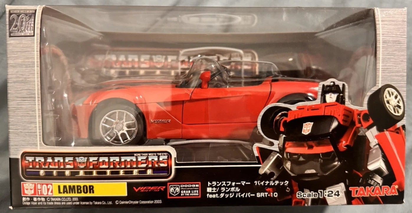Takara Transformers Binaltech BT02 Lambor (Sideswipe) MOSC  (08124)