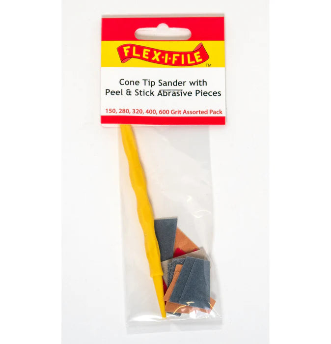 Flex-I-File CS321 Cone Tip Sander with Peel & Stick Abrasives