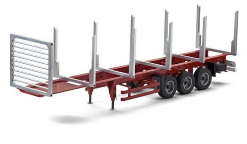 Carson 907082 1:14 3-Axle Stanchion Trailer II