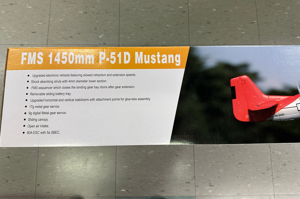 FMS 1450mm P-51D Mustang PNP