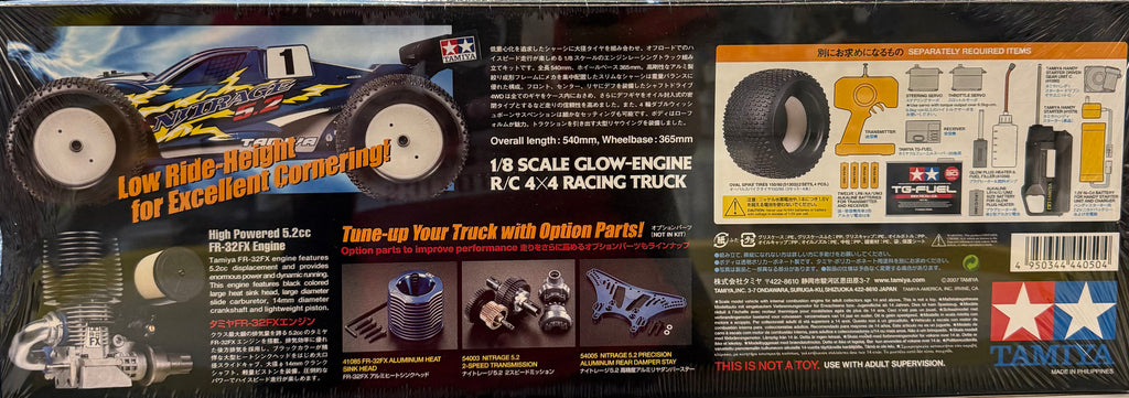 1/8 SCALE GLOW-ENGINE R/C 4X4 RACING TRUCK NITRAGE 5.2 Kit (44050)