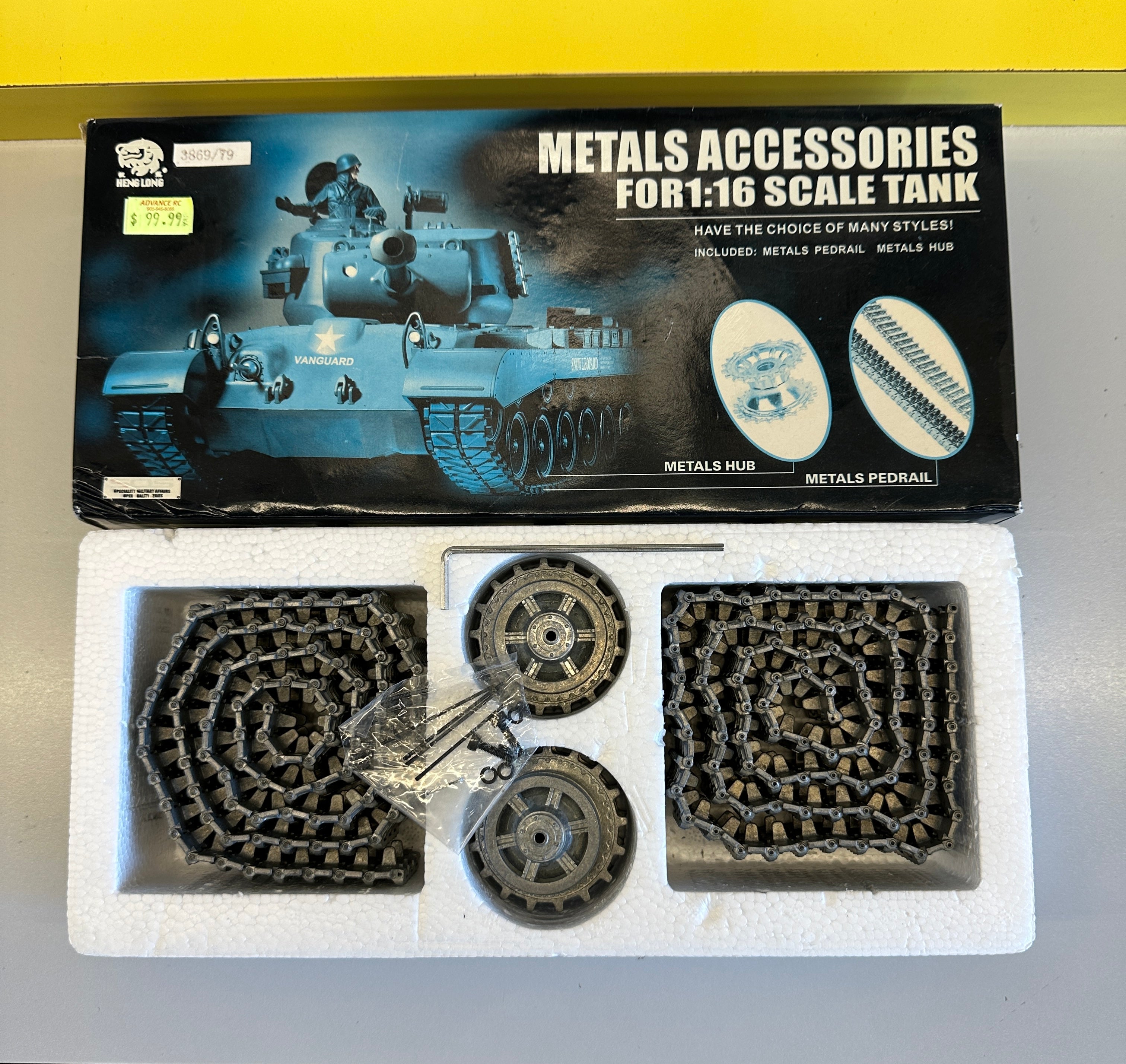 Metal Tank Track Set for 1:16 R/C Henglong 3869/79-1 Jagdpanther Panther G Tank