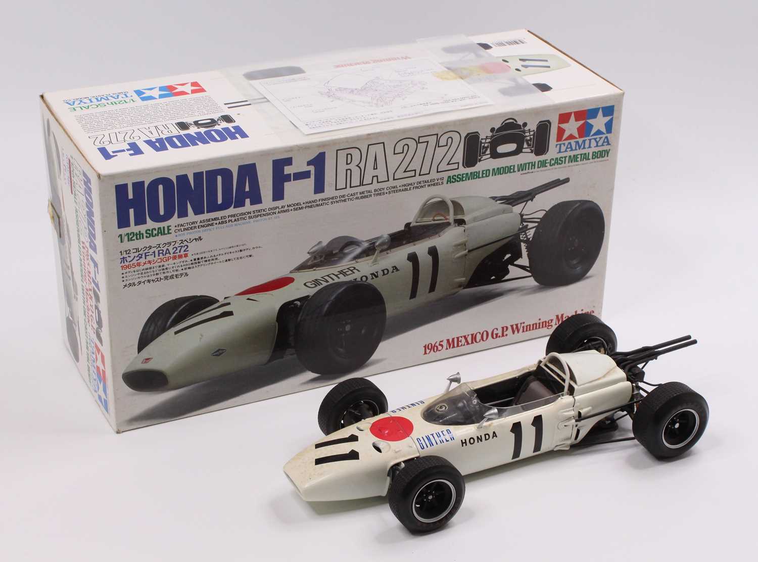 Honda F-1 RA272 1/12 Scale Assembled Model with Die-cast Metal Body (23201)